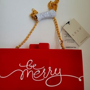 LuLu Be Merry Holiday Acrylic Purse!